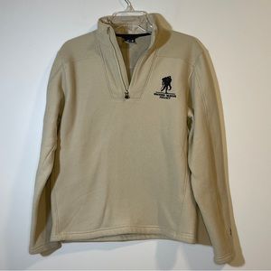 Under Armour Fleece 1/4 Zip Wounded Warrior Project Sand Beige Size S